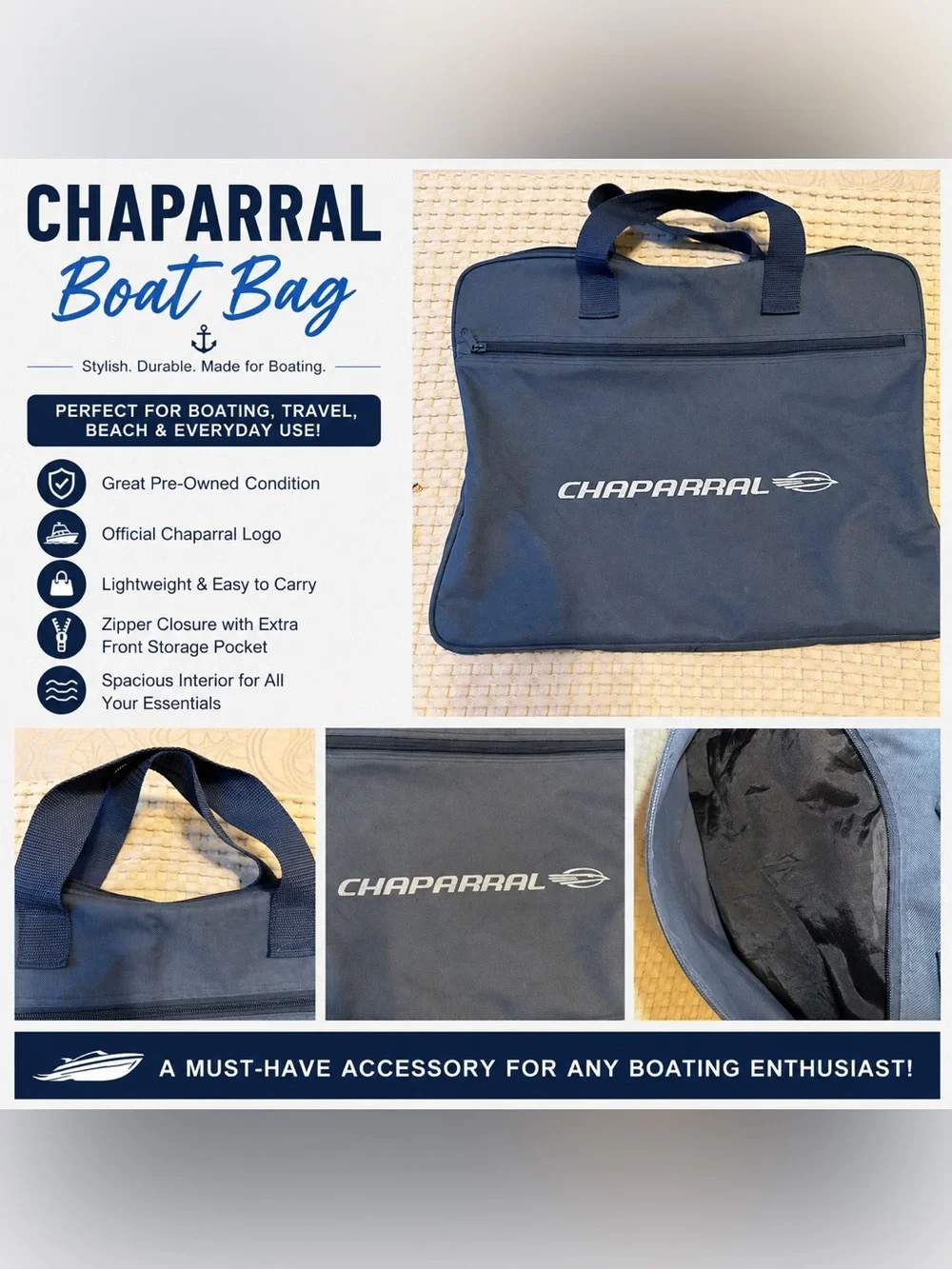 🚤 Chaparral Boat Tote / Storage Bag 🚤